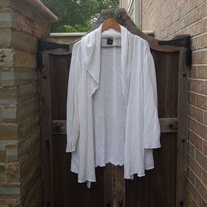 Eileen Fisher Shawl Linen Sweater